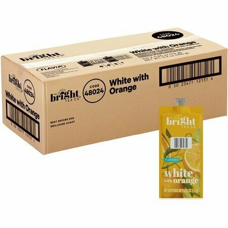 LAVAZZA Tea, Bright Tea Co, White w/ Orange, Freshpack, MI, 100PK LAV48024